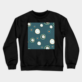 Afloat, Circle doodles floating Crewneck Sweatshirt